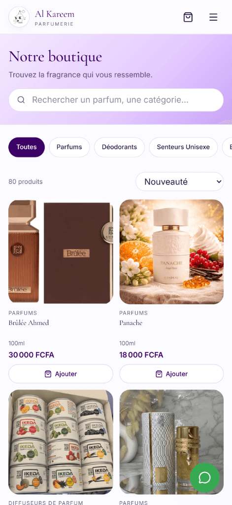 Catalogue Mobile Al Kareem Parfumerie